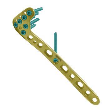 SMPL - L-подібна Великогомілкова проксимально латеральна 3.5мм. пластина, ліва, комбіновані отвори, з кутовою стабільністю, титан